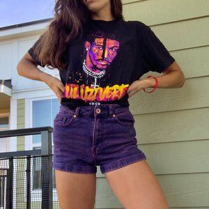 Bullhead Denim High Waisted Mom Shorts Pink Wash